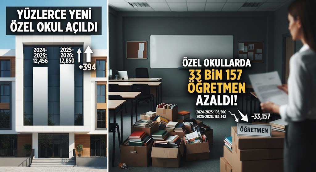 Özel Okullar Çoğalırken, Öğretmen Sayısı Azaldı!